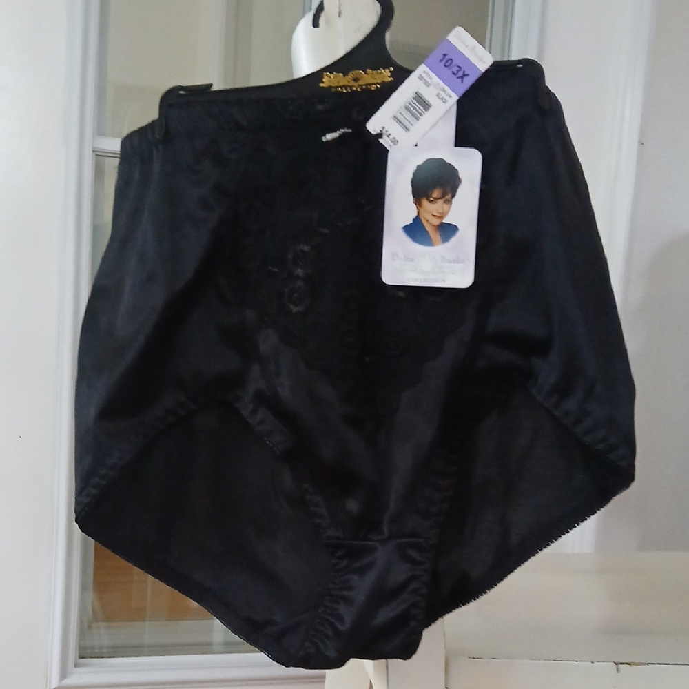 Delta Burke Black Lace Panties Vintage NWT